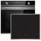 Midea Φούρνος Ηλεκτρικός Άνω Πάγκου 70lt 59.5cm MBON5M90E5-BK με Κεραμικές Εστίες MCH640F145K0FRX